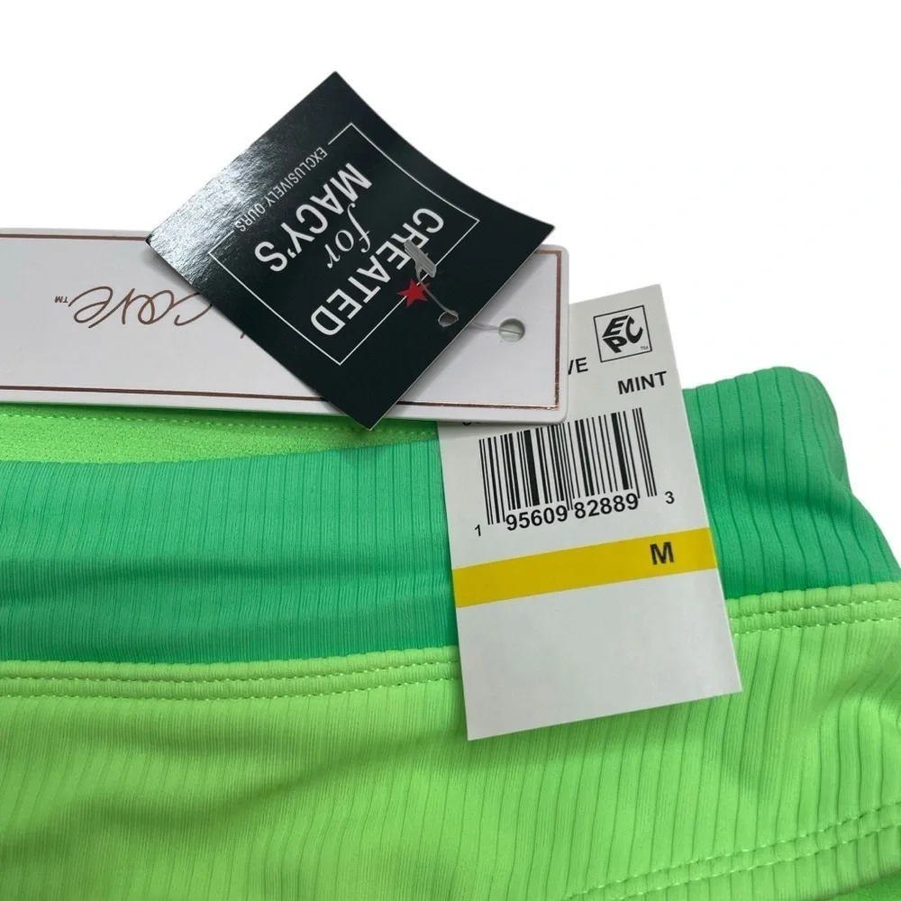 Salt + Cove Green Colorblock Bikini Bottoms Mint Medium New